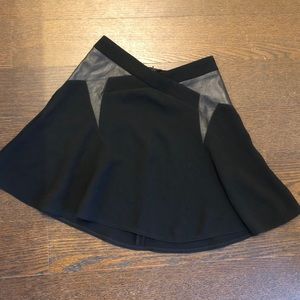 The Kooples Black Skirt w/ Leather